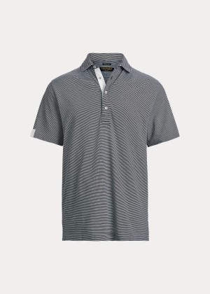 Koszulki Polo Ralph Lauren Classic Fit Stretch Lisle Polo Męskie Granatowe Białe | PCBD3689