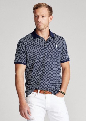 Koszulki Polo Ralph Lauren Classic Fit Soft Cotton Polo Męskie Granatowe Kolorowe | ISJW8668