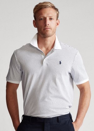 Koszulki Polo Ralph Lauren Classic Fit Soft Cotton Polo Męskie Białe Kolorowe | AJSJ8688