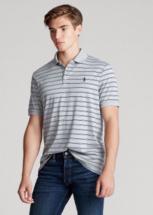 Koszulki Polo Ralph Lauren Classic Fit Soft Cotton Polo Męskie Szare Kolorowe | IOZD5126