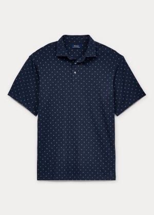 Koszulki Polo Ralph Lauren Classic Fit Soft Cotton Polo Shirt in Blue Męskie Granatowe | DZGH3177