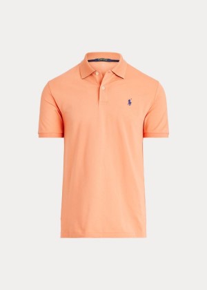 Koszulki Polo Ralph Lauren Custom Slim Performance Polo Męskie Pomarańczowe | SCUP6159