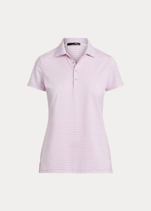 Koszulki Polo Ralph Lauren Performance Golf Polo Damskie Fioletowe Białe | LXVK2737