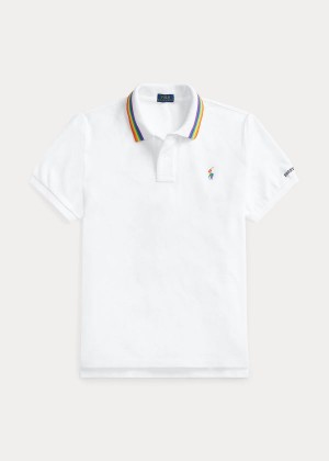 Koszulki Polo Ralph Lauren Pride Polo Shirt Męskie Białe | UYJD4064