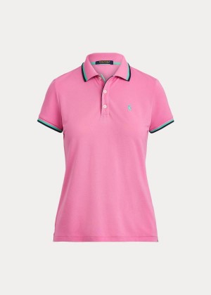 Koszulki Polo Ralph Lauren Tailored Fit Golf Polo Shirt Damskie Różowe | XQWH5123