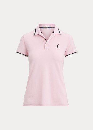 Koszulki Polo Ralph Lauren Tailored Fit Golf Polo Shirt Damskie Różowe | QUIZ8640