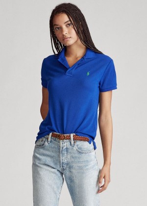 Koszulki Polo Ralph Lauren The Earth Polo Damskie Niebieskie | ZKHG9690