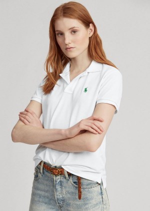 Koszulki Polo Ralph Lauren The Earth Polo Damskie Białe | OFIW9955