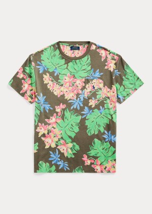 Koszulki Ralph Lauren Classic Fit Floral T-Shirt Męskie Kolorowe | BJFK3727