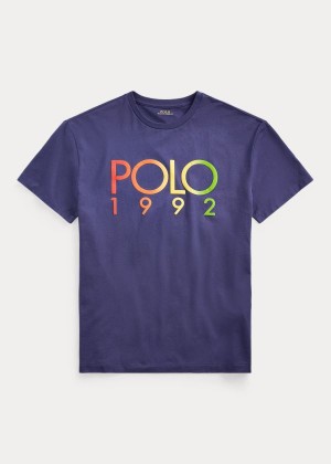 Koszulki Ralph Lauren Classic Fit Polo 1992 T-Shirt Męskie Granatowe | WUKL8061