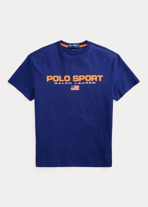 Koszulki Ralph Lauren Classic Fit Polo Sport T-Shirt Męskie Królewski Niebieski Niebieskie | DALF6698