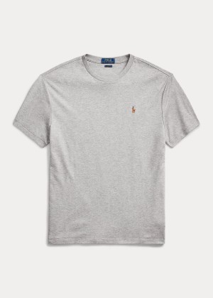 Koszulki Ralph Lauren Classic Soft Cotton T-Shirt Męskie Szare | ODOQ4835