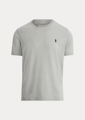 Koszulki Ralph Lauren Performance Jersey T-Shirt Męskie Szare | QVHT4499