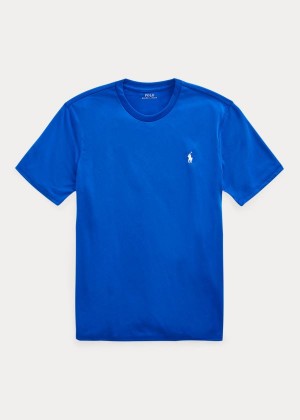 Koszulki Ralph Lauren Performance Jersey T-Shirt Męskie Niebieskie Królewski Niebieski | ODWI5670