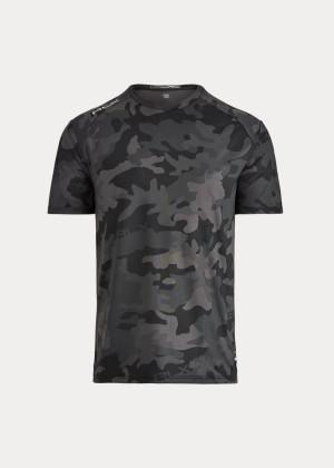 Koszulki Ralph Lauren Performance Jersey T-Shirt Męskie Czarne Camo | KTNI0375