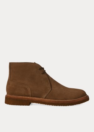 Kozaki Ralph Lauren Karlyle Suede Chukka Boot Męskie Brązowe | SDTG0296