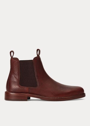 Kozaki Ralph Lauren Normanton Leather Chelsea Boot Męskie Jasny Brązowe | ALLP3363