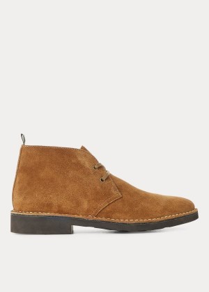 Kozaki Ralph Lauren Talan Suede Chukka Boot Męskie Brązowe | WWEG6024