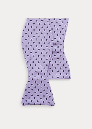 Krawaty Ralph Lauren Neat Silk Bow Tie Męskie Fioletowe | MSXP3904