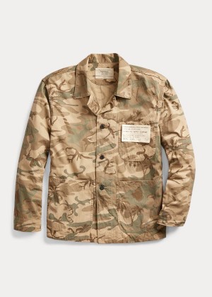 Kurtki Ralph Lauren Camo Ripstop Field Jacket Męskie Camo | MYFC5572