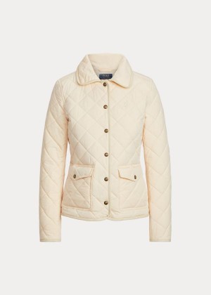 Kurtki Ralph Lauren Cotton-Blend Barn Jacket Damskie Kremowe | SNAW0619