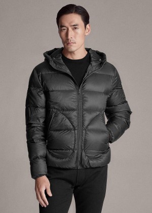 Kurtki Ralph Lauren Mackay Down Jacket Męskie Czarne | PHTO0106