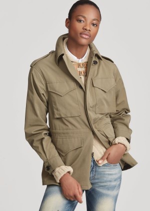 Kurtki Ralph Lauren The Army Field Jacket Damskie Zielone | XJYC2267