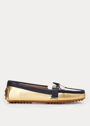 Loafersy Ralph Lauren Briley II Leather Loafer Damskie Kolorowe | TNPB4776