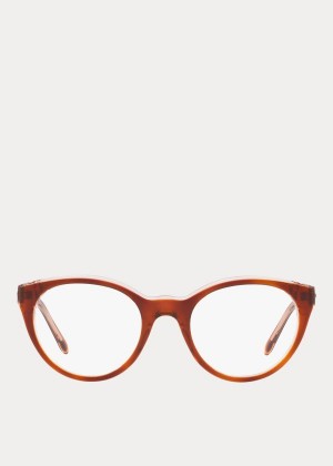 Okulary Przeciwsłoneczne Ralph Lauren Cat-Eye Panthos Eyeglasses Damskie Brązowe | QDGP4060