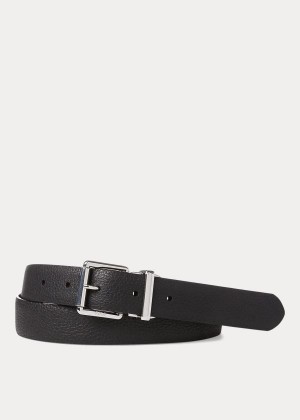 Paski Ralph Lauren Reversible Leather Belt Męskie Czarne Brązowe | GCRX9286