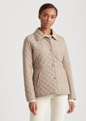 Płaszcze Ralph Lauren Quilted Jacket Damskie Brązowe | NPCD5255