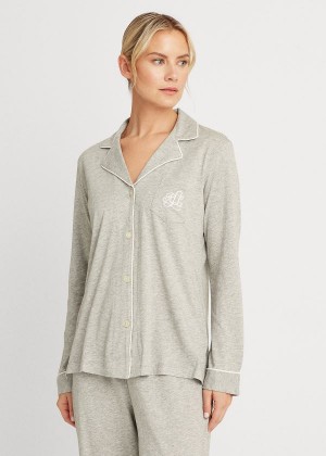 Piżama Ralph Lauren Cotton-Modal Sleep Set Damskie Szare | ZLPC4902