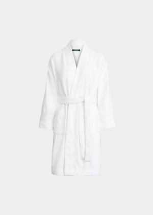 Piżama Ralph Lauren Cotton Terry Cloth Robe Damskie Białe | QIDM1631