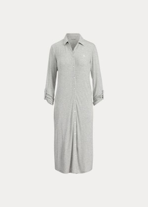 Piżama Ralph Lauren Stretch Modal Nightgown Damskie Szare | BRRN3344