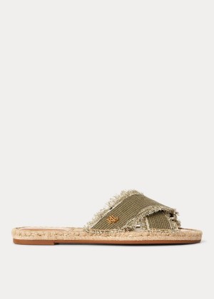 Sandały Ralph Lauren Marni Canvas Sandal Damskie Oliwkowe | IDXE7437