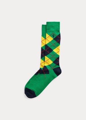 Skarpetki Ralph Lauren Argyle Dress Socks Męskie Zielone | GPTU0845