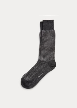 Skarpetki Ralph Lauren Cashmere-Blend Dress Socks Męskie Jasny Szare | IYQG3180