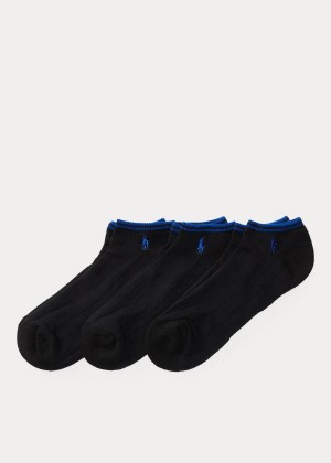 Skarpetki Ralph Lauren Tech Sport Low-Cut-Sock 3-Pack Męskie Czarne | JNRE7772