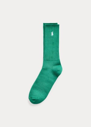 Skarpetki Ralph Lauren The Earth Crew Sock Męskie Zielone | JZDC7319