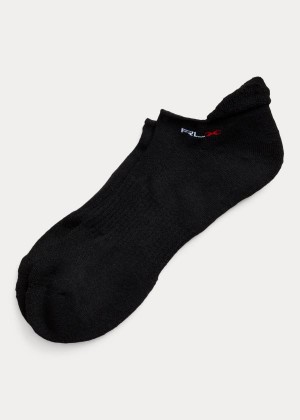 Skarpetki Ralph Lauren Wool-Blend Low-Cut Socks Męskie Czarne | VINF0758