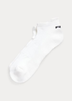 Skarpetki Ralph Lauren Wool-Blend Low-Cut Socks Męskie Białe | RCQY2740