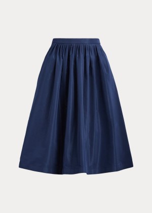 Spódnice Ralph Lauren Emilia Faille Skirt Damskie Jasny Granatowe | BZAV2446