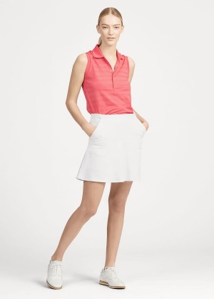 Spódnice Ralph Lauren Stretch Golf Skort Damskie Białe | RQBD8199