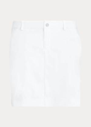 Spódnice Ralph Lauren Stretch Satin Golf Skort Damskie Białe | XFMG9869