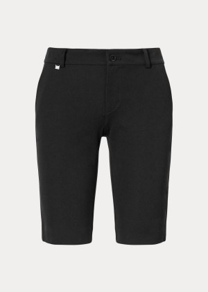 Spodenki Ralph Lauren Bi-Stretch Twill Short Damskie Czarne | CLRX8977