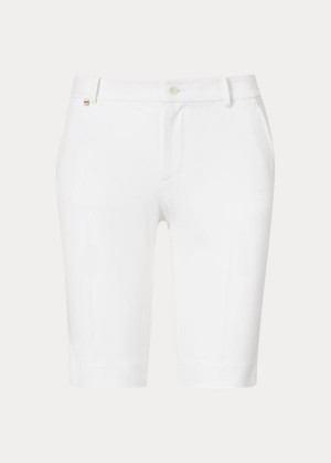 Spodenki Ralph Lauren Bi-Stretch Twill Short Damskie Białe | FANR6783