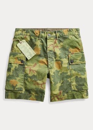 Spodenki Ralph Lauren Camo Cotton Poplin Cargo Short Męskie Zielone Camo | GPXN7738