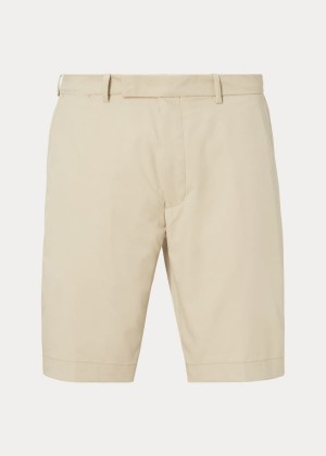 Spodenki Ralph Lauren Classic Fit Stretch Short Męskie Khaki | LFLW7635