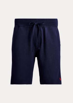 Spodenki Ralph Lauren Cotton Mesh Short Męskie Granatowe Czerwone | EXXK4989