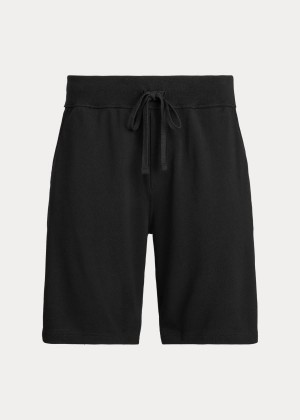 Spodenki Ralph Lauren Cotton Mesh Short Męskie Czarne Czerwone | JFVS6535